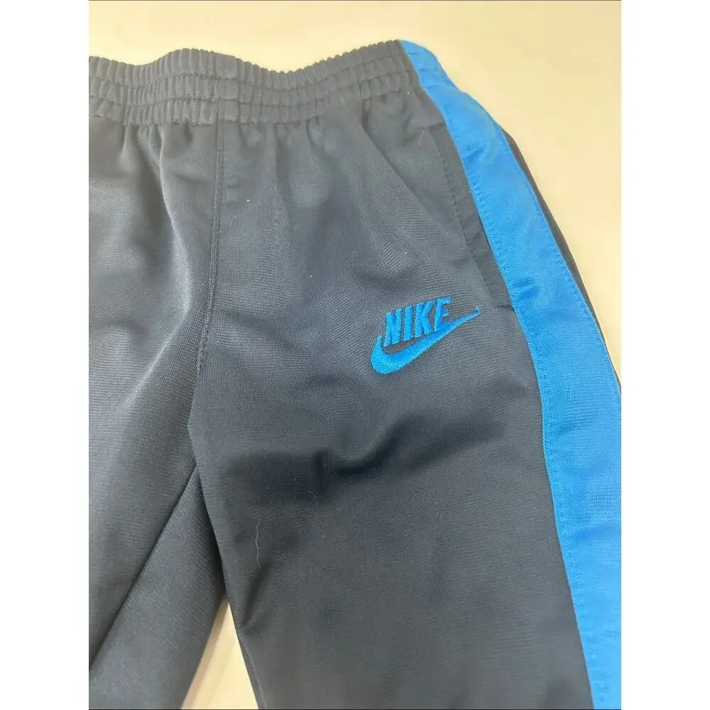 Nike Infants Navy Sweatpants with Blue Side Stripe Size 6-9 months